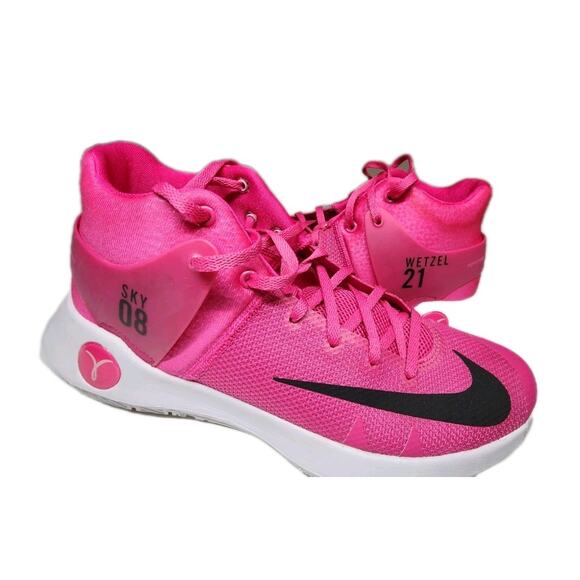 Nike KD Trey 5 IV Think Pink Sky 08 Wetzel 21 Customized Size 9 - Picture 6 of 11